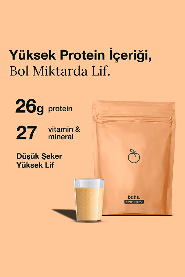 Proteinli Öğün Tozu - Sweet Peach 600gr - 10 Servis - 4
