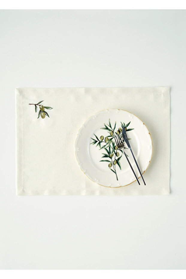 Olive Placemat Cream (35x45 cm)