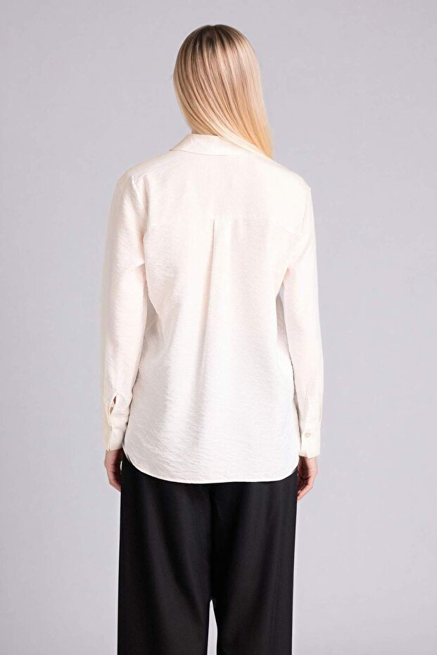 قميص أساسي عادي بأكمام طويلة M9407az - 5