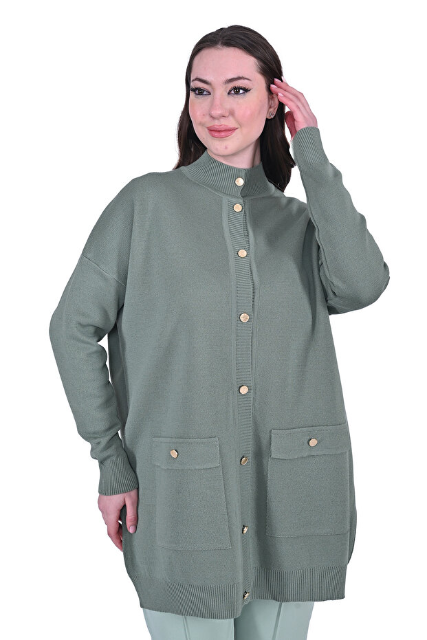 French Knitwear Wool Cardigan Çağla
