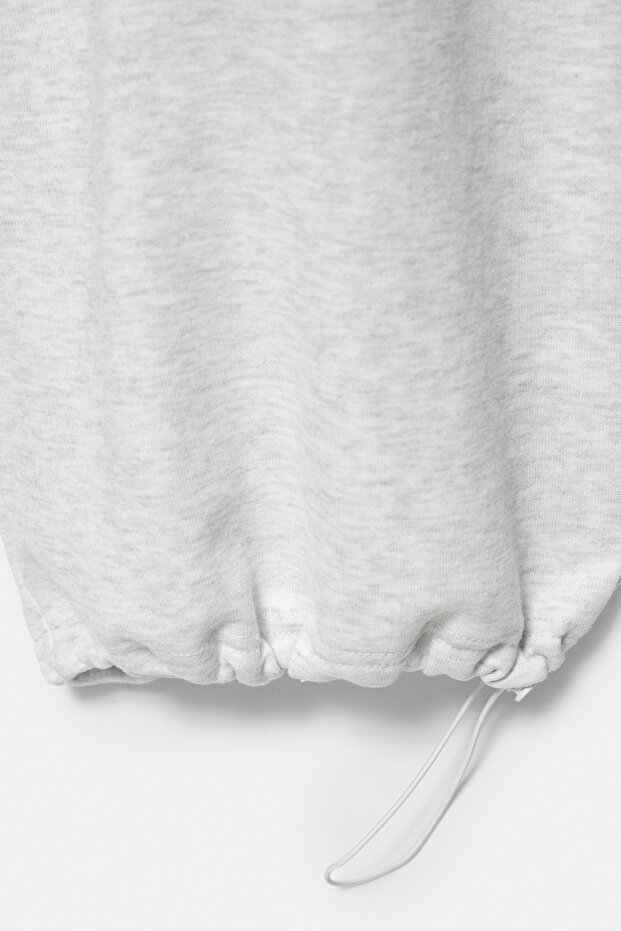 Ayarlanabilir paçalı geniş paça eşofman altı - 8