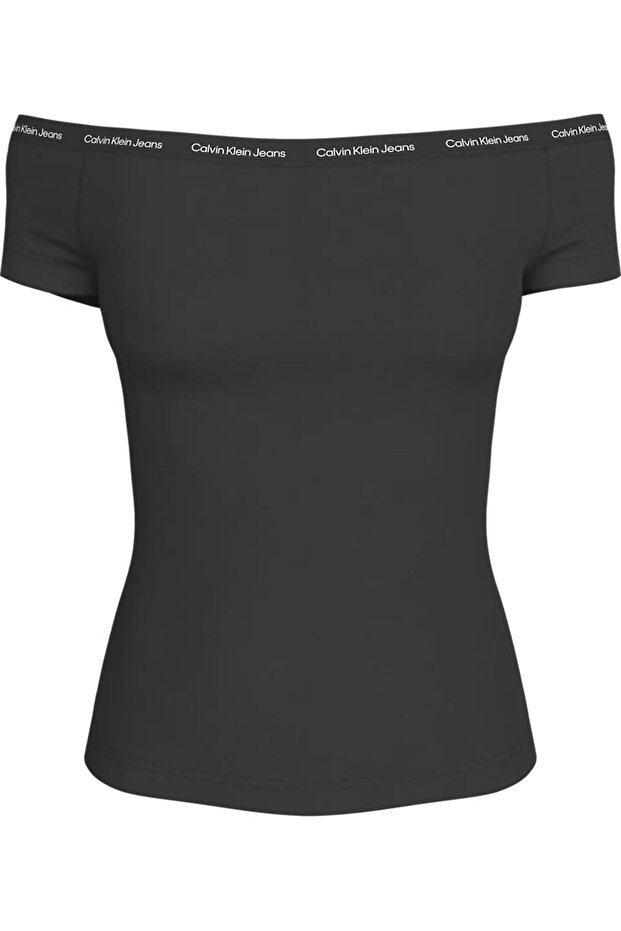LOGO ELASTIC BARDOT TOP - 1