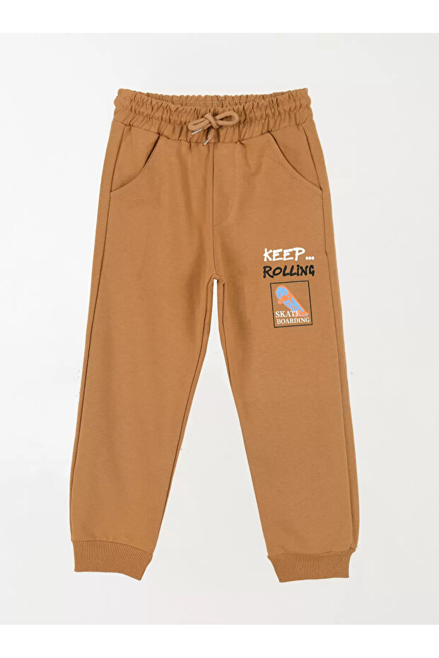 بنطلون رياضي للأولاد بطباعة بسيطة - 1