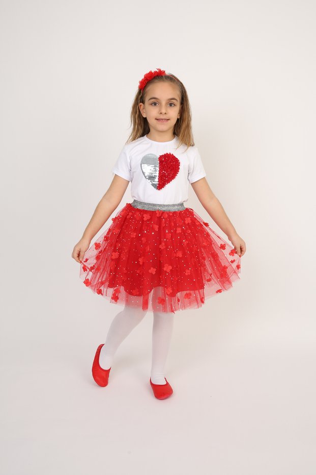 23 April Show Outfit Girls' Skirted T-Shirt Set