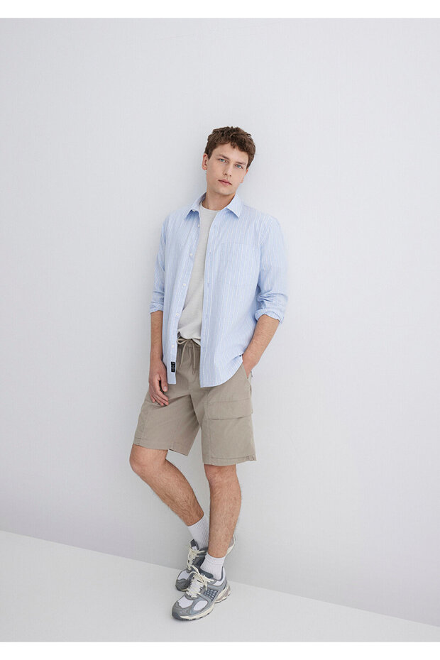 Bej Kargo Şort 0410269-80697 - 2