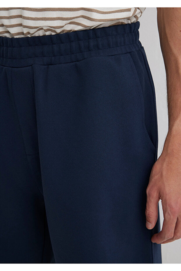 Lacivert Örme Şort 0410314-70490 - 5