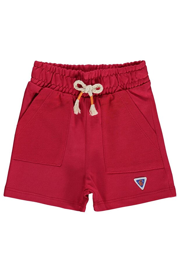 Double Pocket Shorts for 2-5 Years Old - Red 3-4 Years Old
