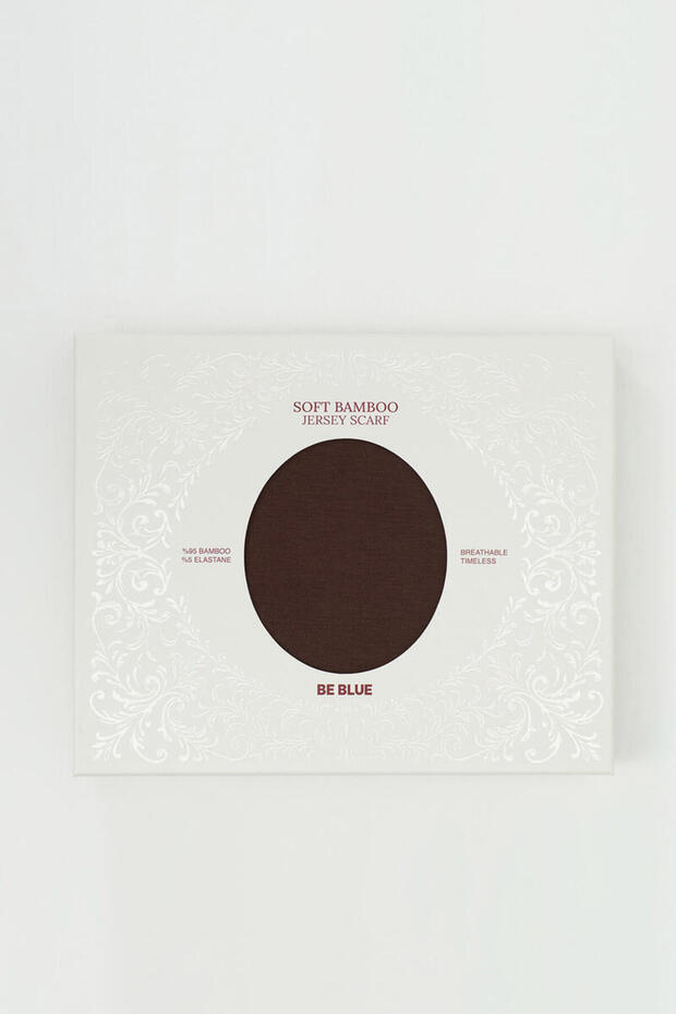 ÇİKOLATA KAHVE BAMBU PENYE ŞAL - 7
