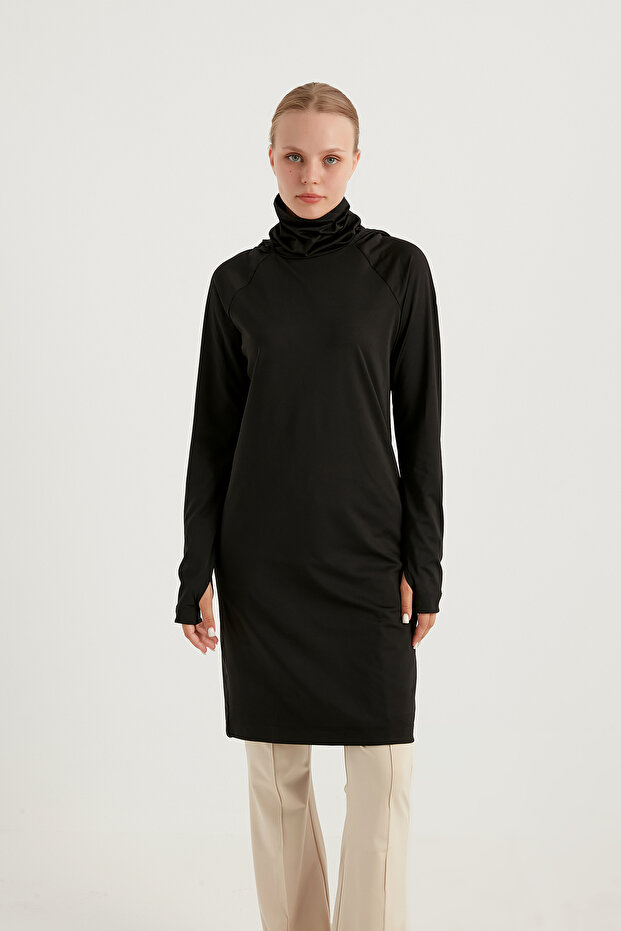 Masked Sweatshirt - Black - T518.20