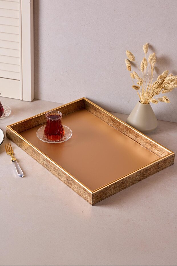 Turin Rose Rectangular Tray 33X45 cm - 1