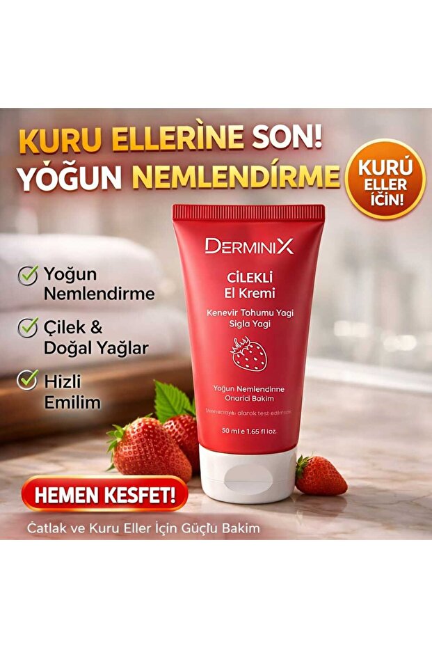 Çilek El Kremi 50ml