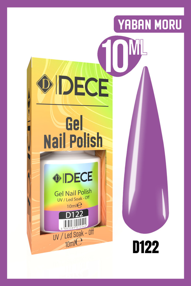 Kalıcı Oje UV Led D122 (MOR SERİSİ) 10ml - 1