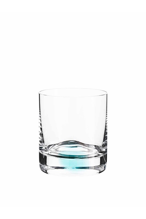 Dot Whiskey Glass Green Turquoise