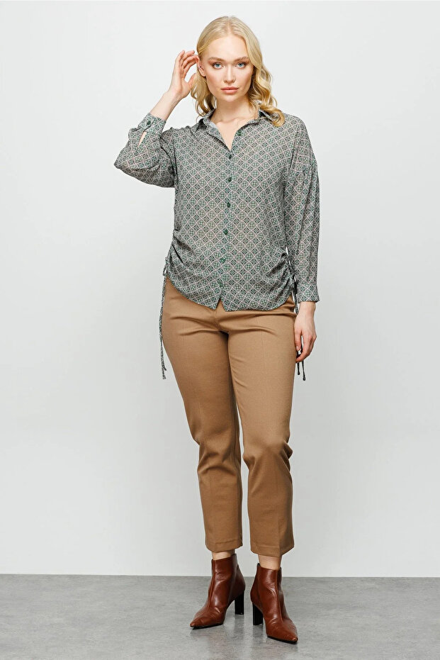 بنطلون لامع بخمسة جيوب - 1