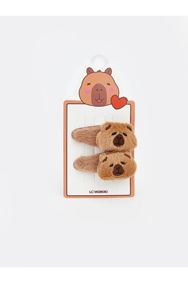 Animal Figured Girl's Buckle Set of 2 (S6)