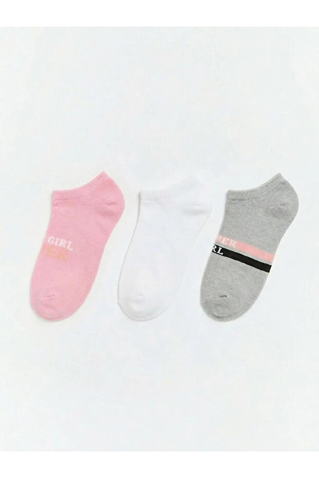 Girl's Booties Socks 3-Pack (S6)
