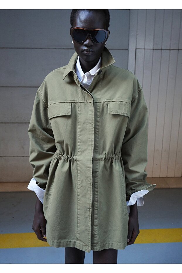 Oversize denim parka - 1