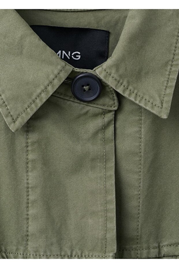 Oversize denim parka - 7