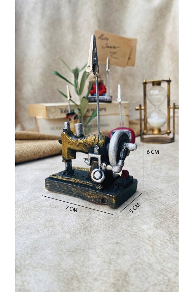 Not Tutucu Retro Dikiş Makinası - 1