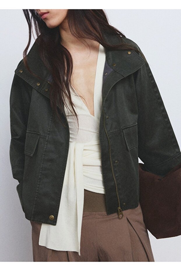 Huni yaka cepli parka - 8