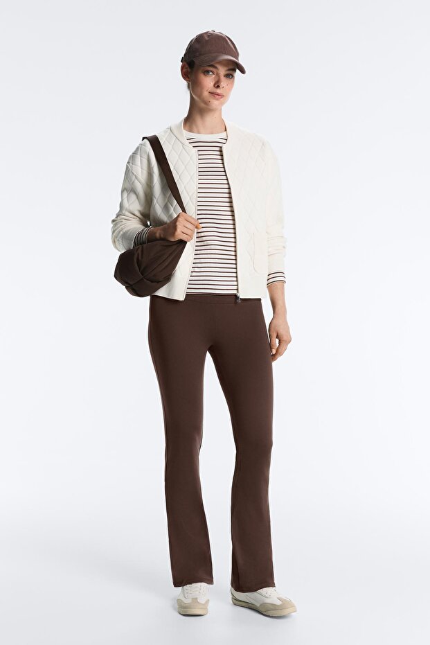 Kapitone örgü ceket - 6