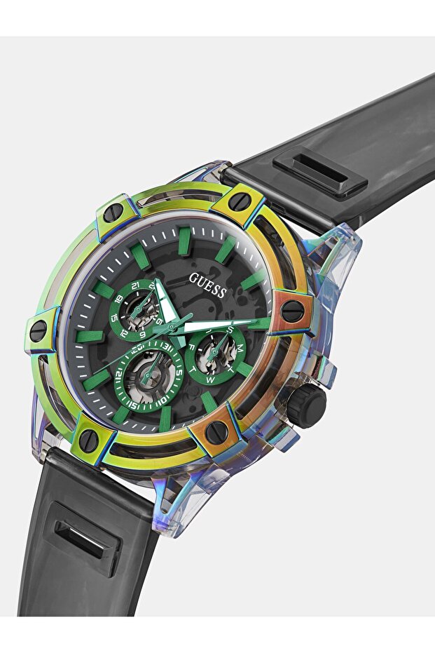 ساعة رجالية سوداء متعددة الوظائف - 7