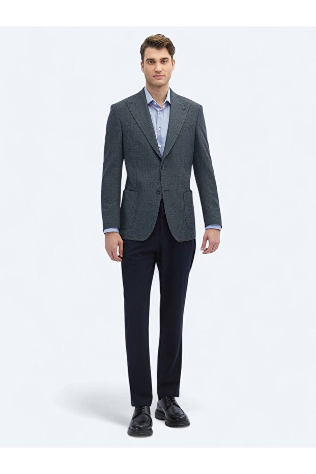 سترة نيلي منقوشة حديثة - 2