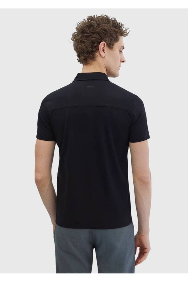 Μαύρο απλό μπλουζάκι - 5