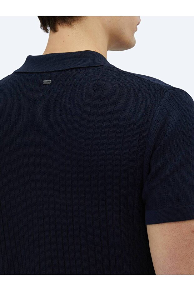 Lacivert Desenli Triko - 5