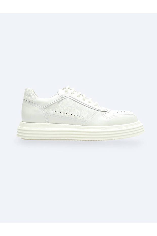 Off-White Leather Sneakers - 1