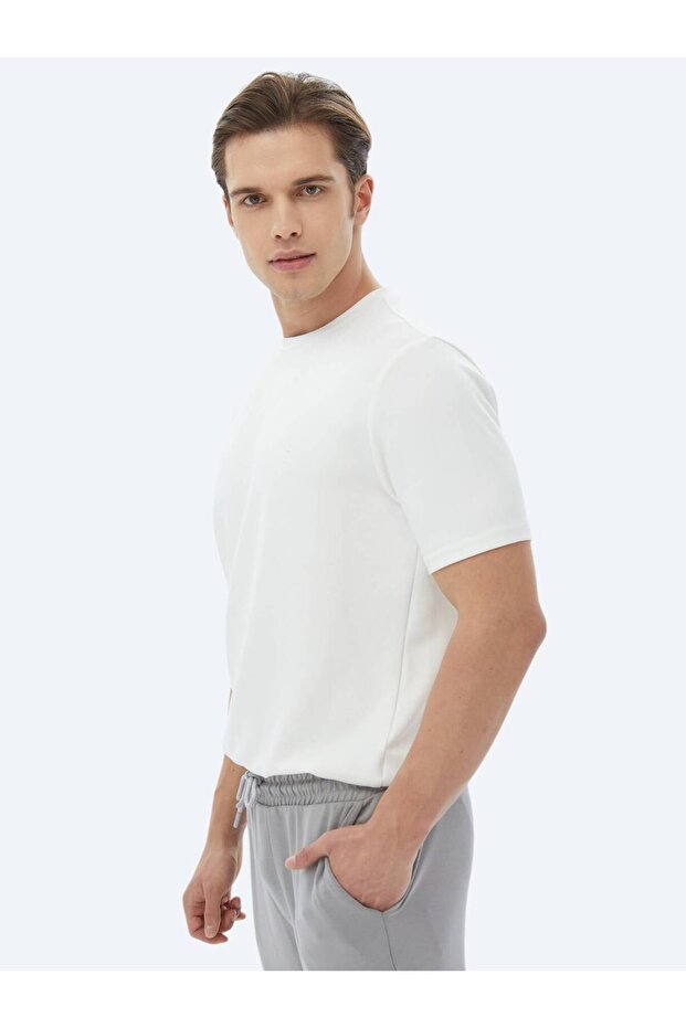 Μπλουζάκι Ecru Plain Crew Neck - 4