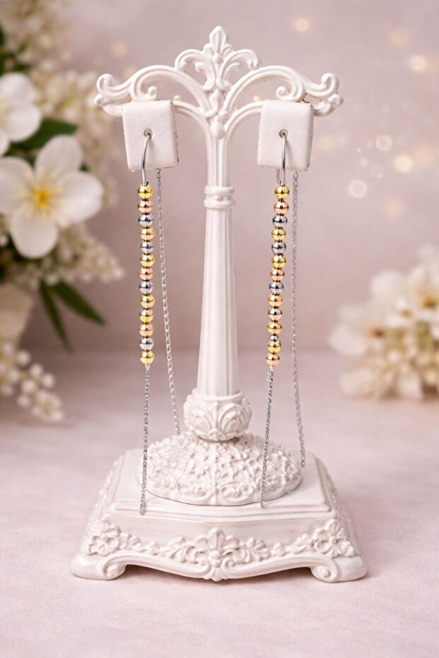 Double colored wire earrings - 1