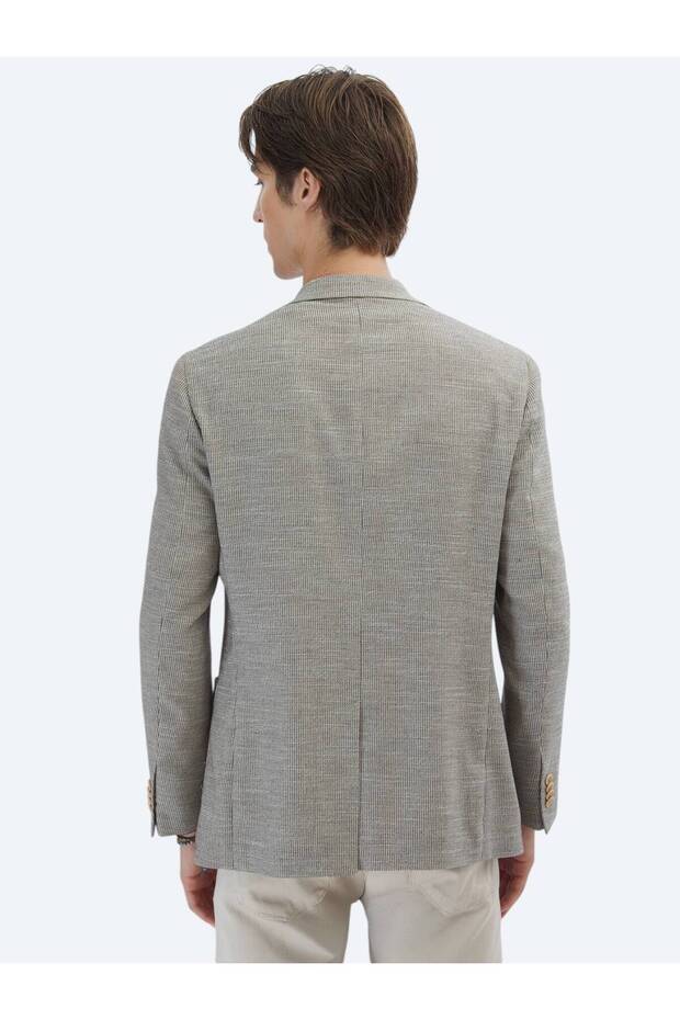 سترة بنية منقوشة حديثة - 6