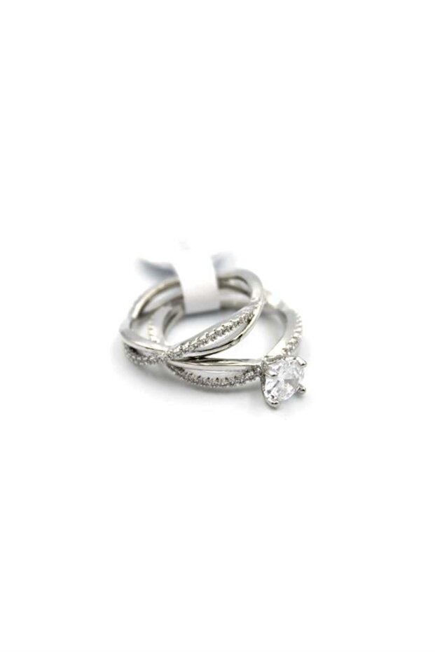 Stone Single Stone Ring - Silver - 2