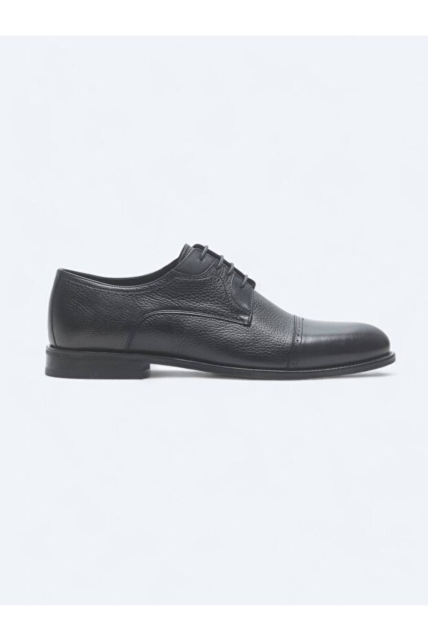 Navy Blue Leather Classic Shoes
