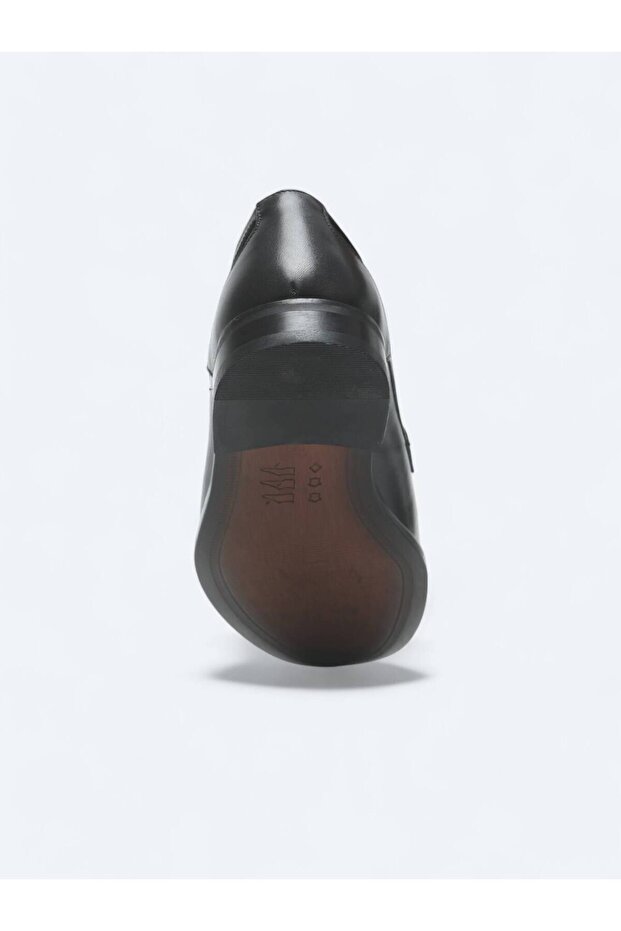 Siyah Deri Klasik Ayakkabı - 4