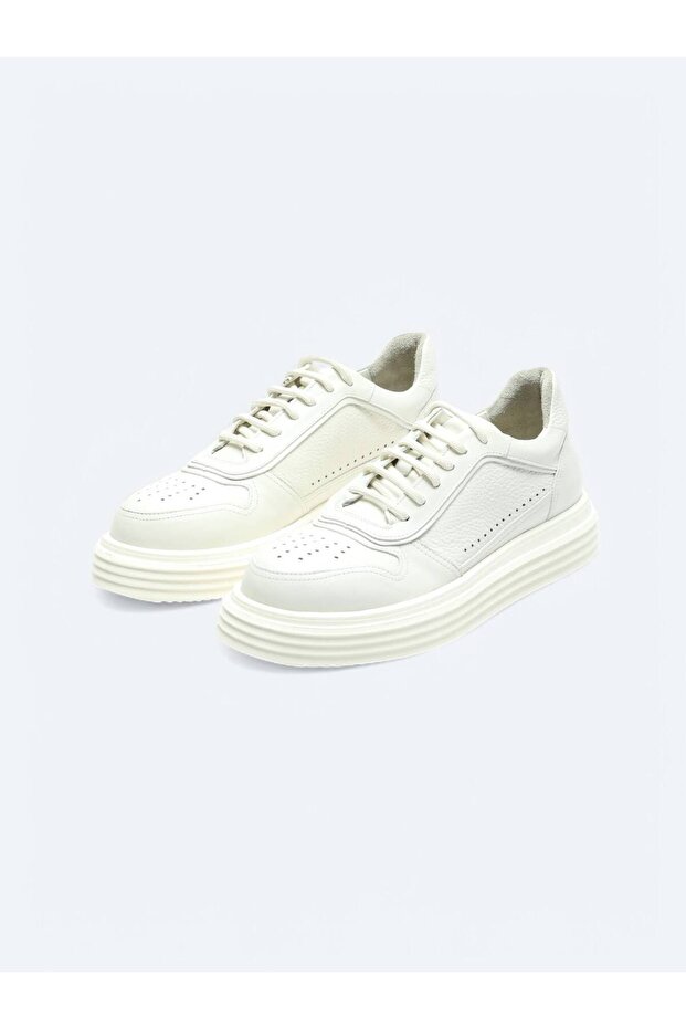 Off-White Leather Sneakers - 2