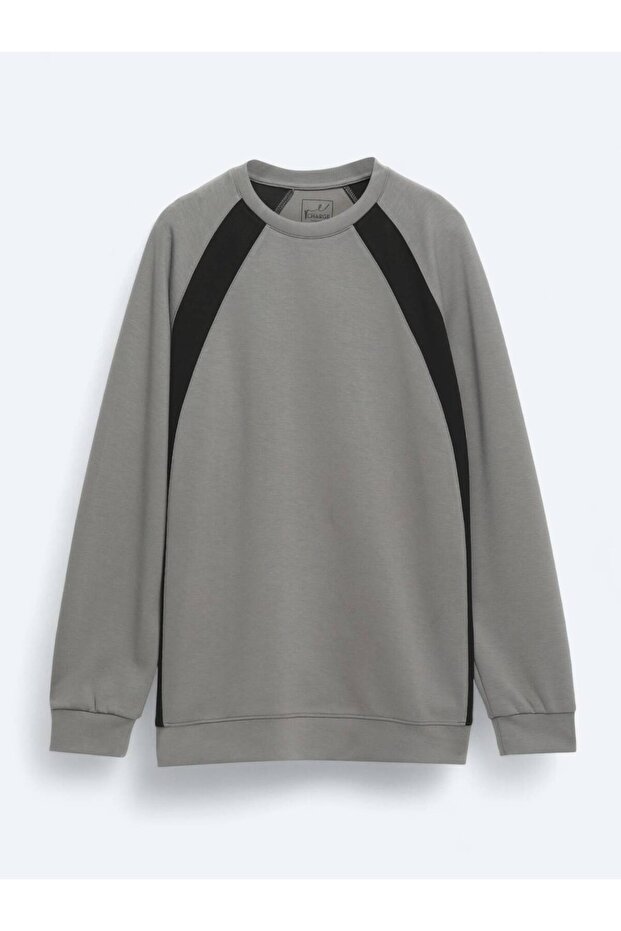 Antrasit Bisiklet Yaka Sweatshırt - 6