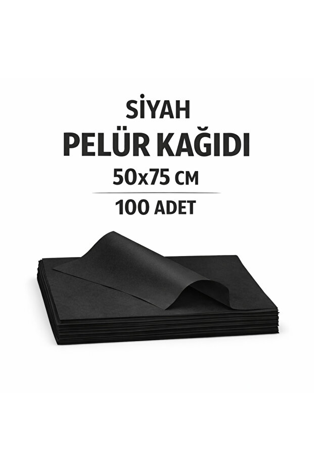 Mia Professional Pelür Kağıdı 100 adet Siyah 50x75 cm