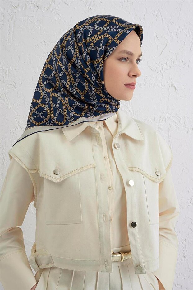 وشاح كلاسيكي منقوش سيفت حرير تويل 9410D 90
