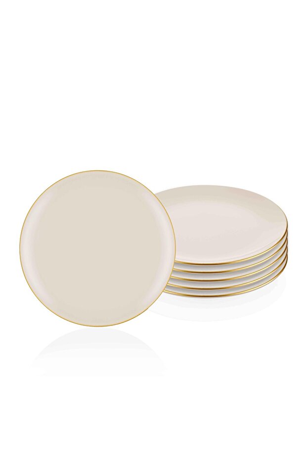 Basic Servis Tabağı 6 Lı Set Krem - 26cm - 1