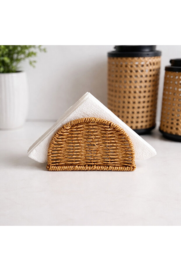 rattan oval peçetelik - 1