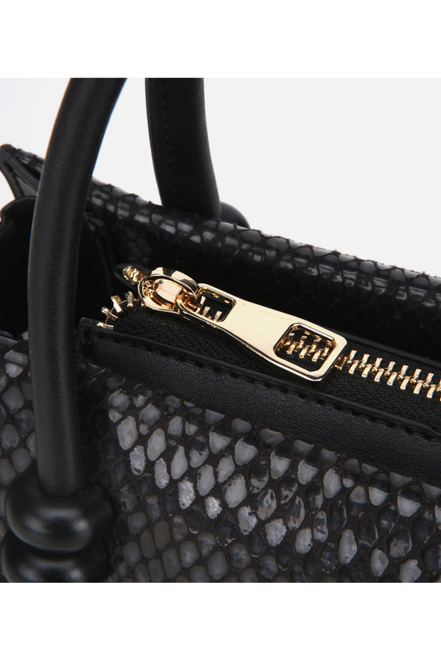 Kadın Siyah Mini Çanta - 4