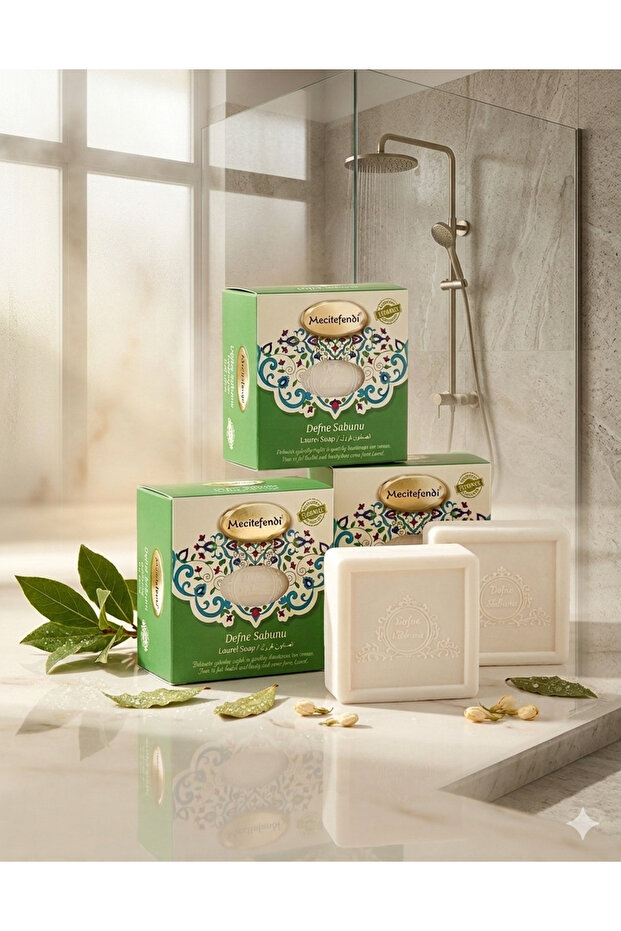 صابون الغار 150 جرام 3 قطع - 3