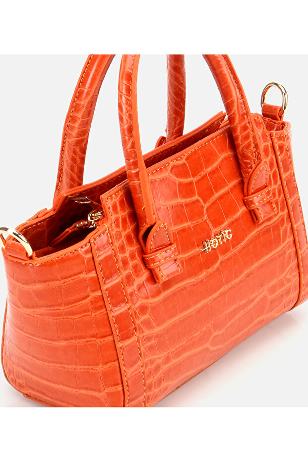 Kadın Turuncu Mini Çanta - 6