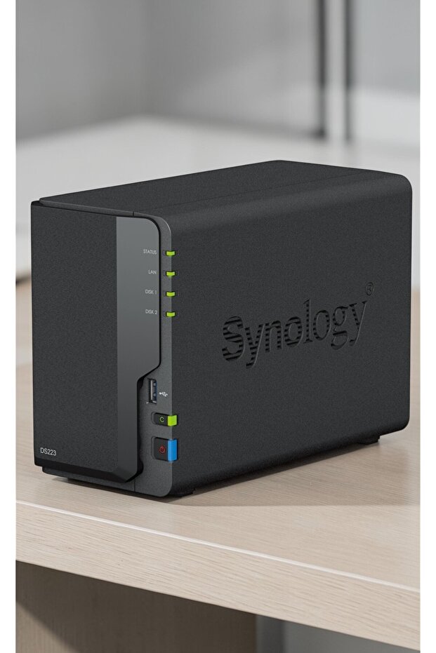 وحدة تخزين خادمية ac5 DS223 2X18tb، تدعم 3.5 و2.5 SATA، ذاكرة وصول عشوائي 2 جيجابايت drr4، RAID (1-0-5-6-10) (بدون أقراص)