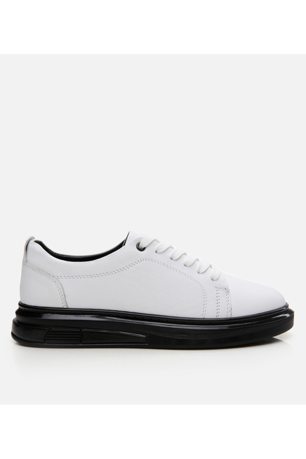 Women's Leather White Sports Shoes