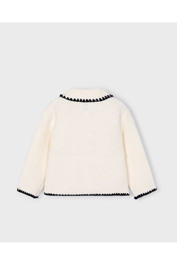 Kız Çocuk İlmekli Örme Ceket - 3