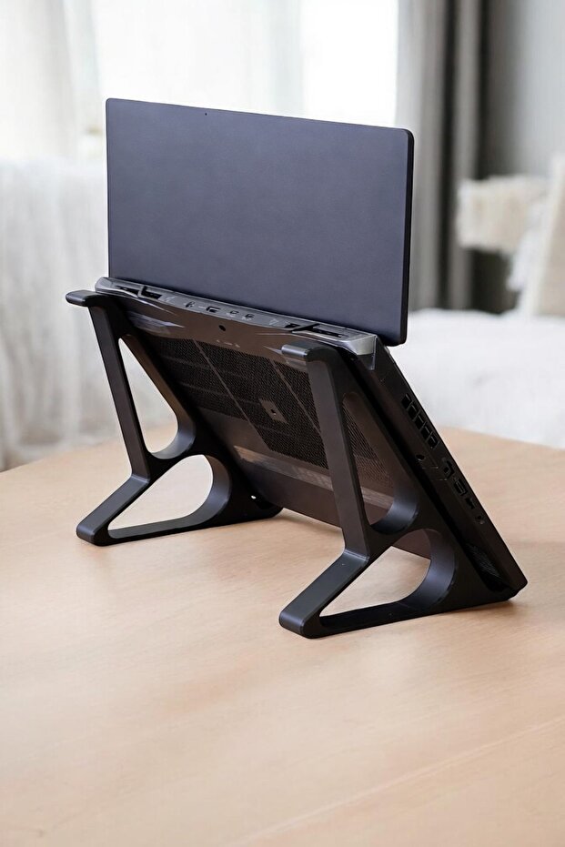 حامل كمبيوتر محمول عمودي من 3DBaskı-2 Stage - حامل كمبيوتر محمول من البلاستيك المتين - حامل لسطح المكتب