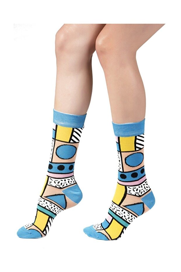 Geo Patterned Socks - 2